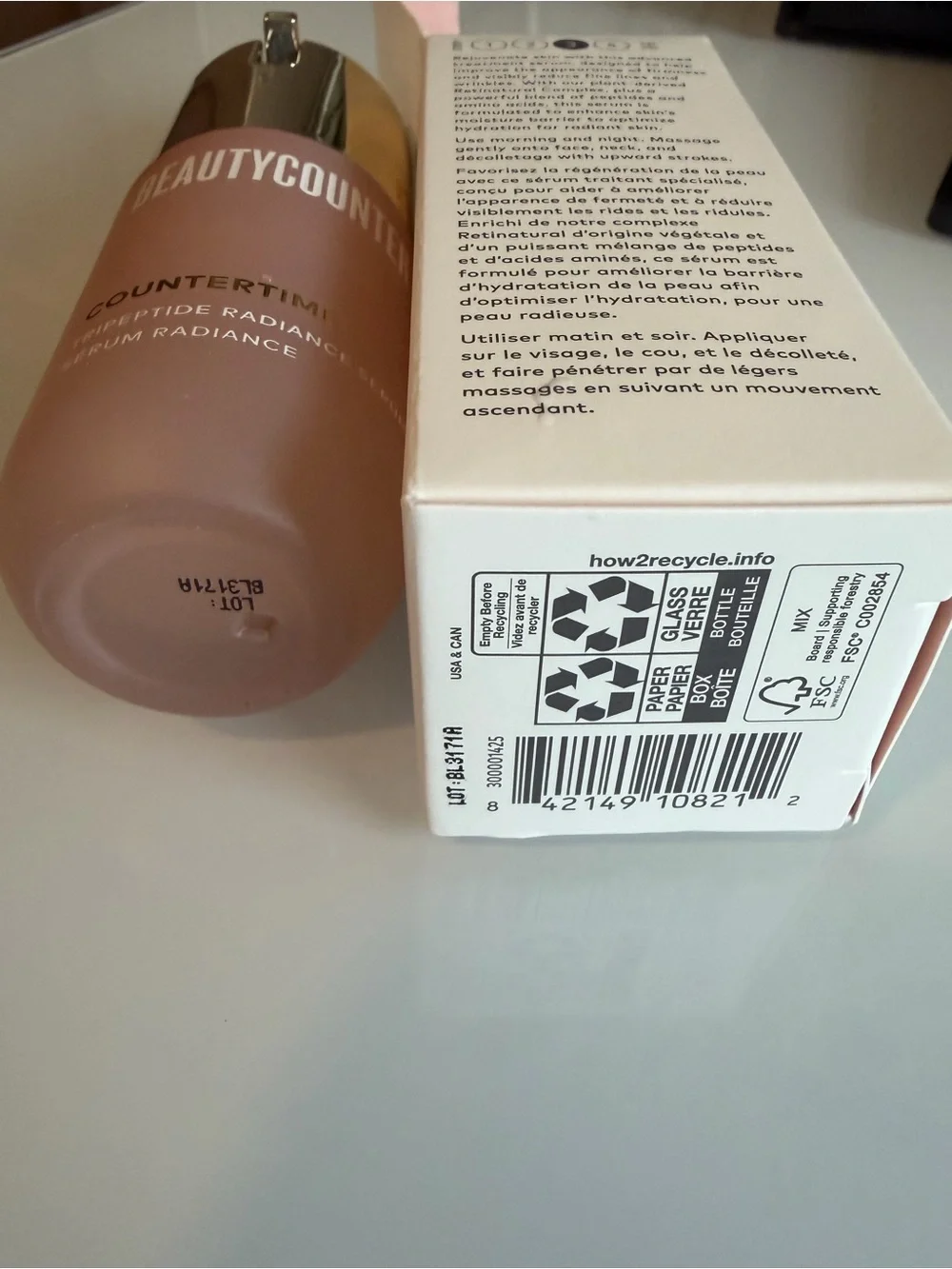Beautycounter Countertime Tripeptide Radiance Serum 30 ml NIB AntiAging Skincare